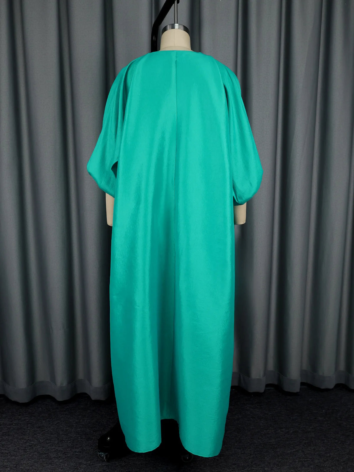 Women's African Ruffle Sleeveless Kaftan Cape Wide Leg Jumpsuit AM050759