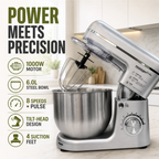 Electric 8-Speed Tilt-Head Stand Mixer and Blender 1000W