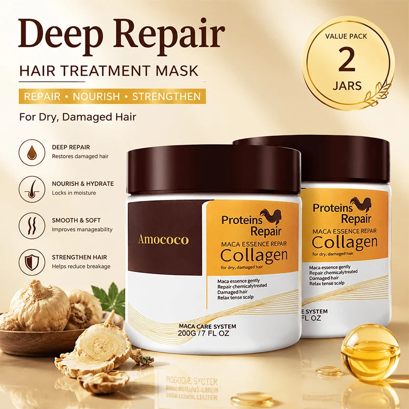 Protein Collagen Hair Mask for Dry Damaged Hair 6.8 fl oz