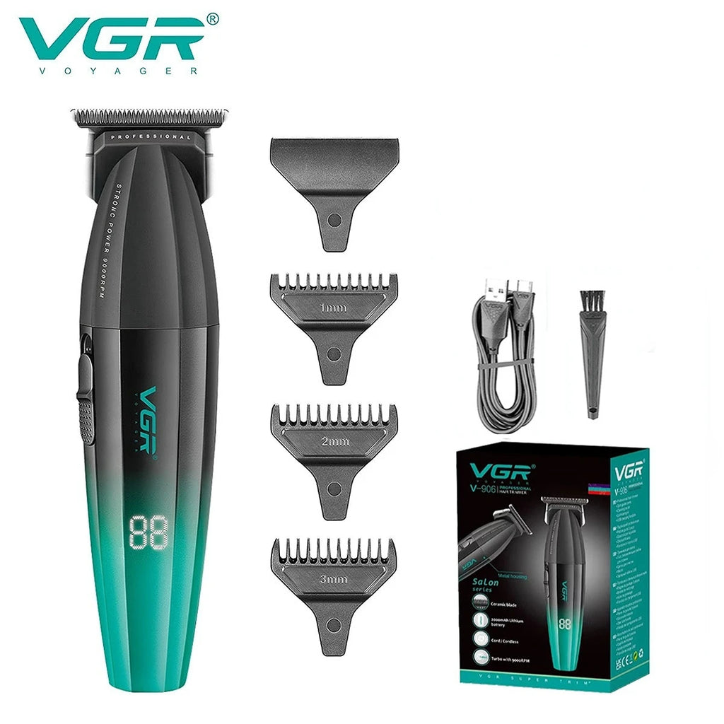 Men Professional Cordless Hair Clipper Rechargeable Trimmer Set
