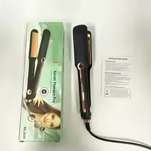 Professional 2-in-1 Hair Straightener and Curling Iron with LCD Display
