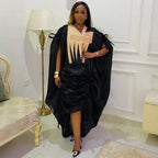 Women's African Traditional Kaftan Abaya Evening Long Dress
