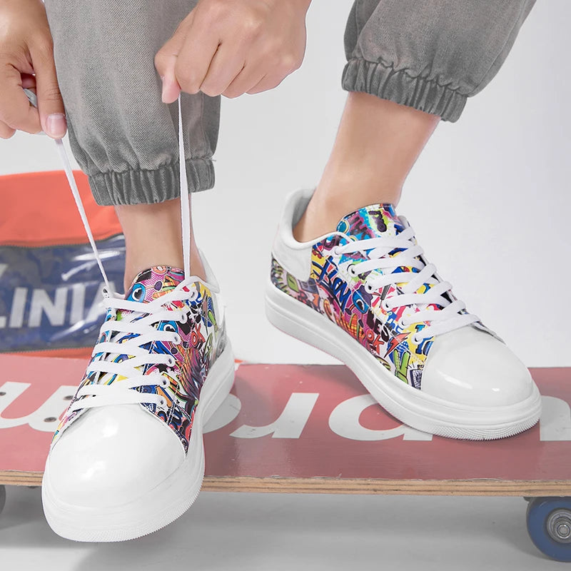 Men's Lightweight Breathable Skate Sneakers