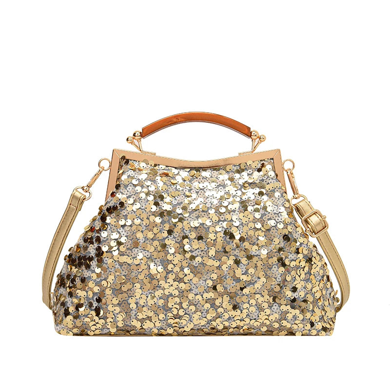 Women's Luxury Sequin Glitter Evening Clutch Bag