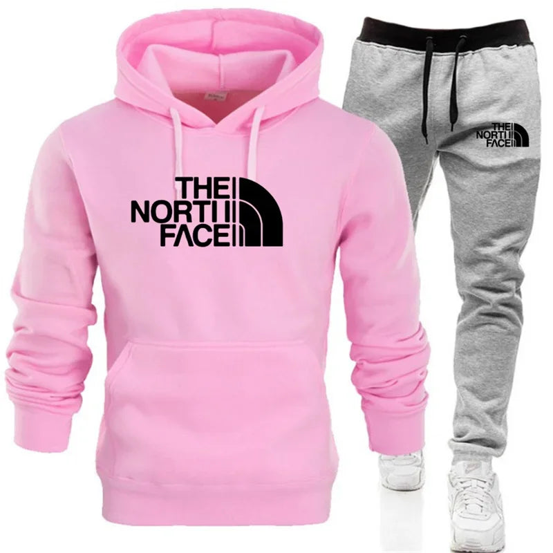 Men's Printed Hoodie and Pants Set
