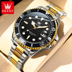 Men's Quartz Stainless Steel Watch with Calendar
