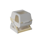 Semi Automatic Enclosed Cat Litter Box for Cats