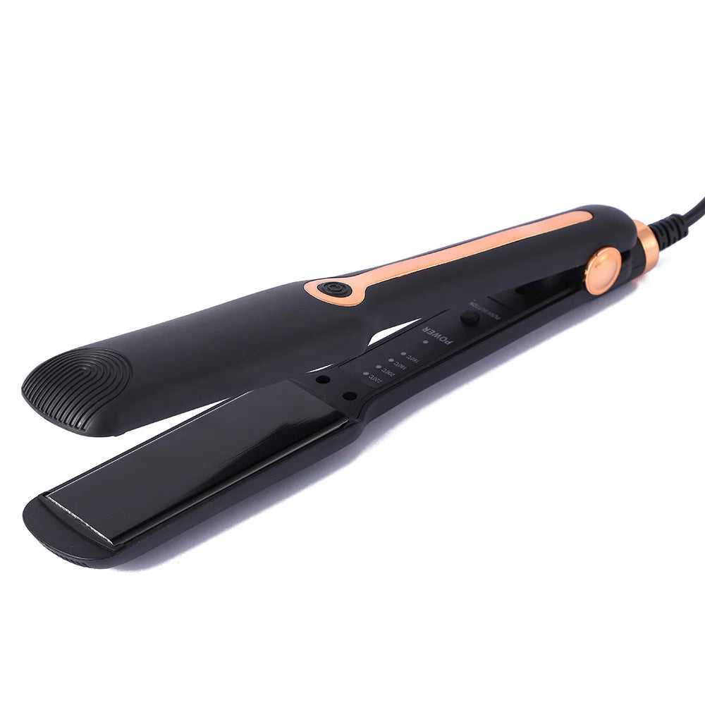 Professional 2-in-1 Hair Straightener and Curling Iron with LCD Display