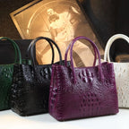 Women's Alligator Pattern Leather Handbag Crossbody Bag
