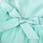 Girls' Embroidered Lace Tulle Ball Gown Party Dress