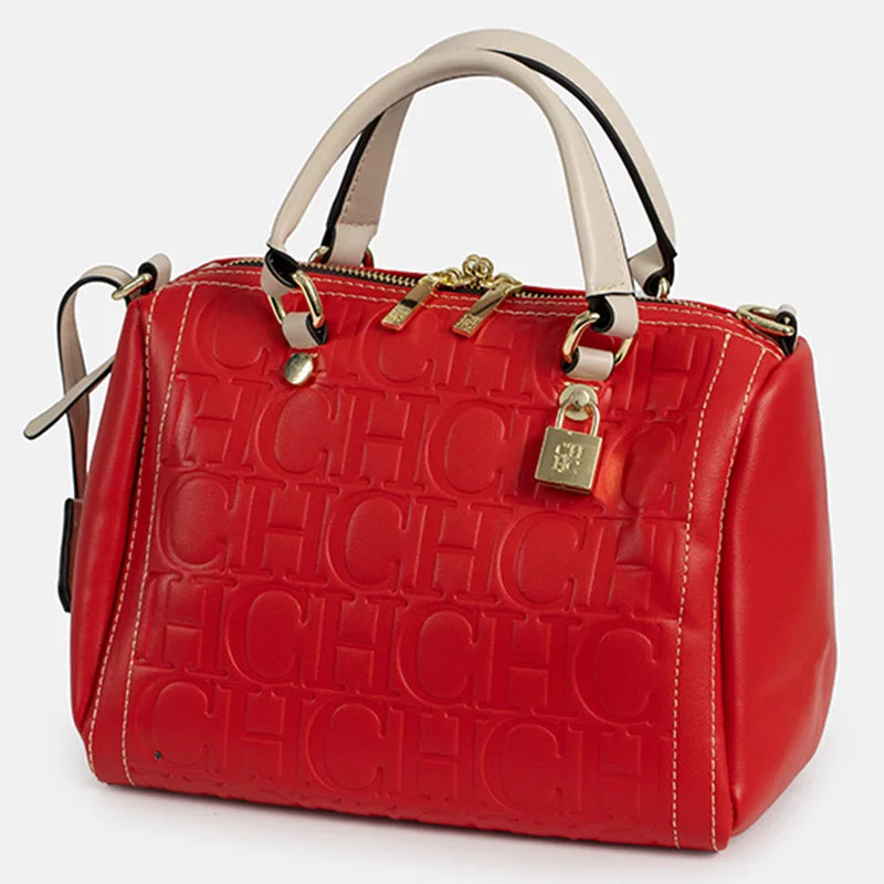 Women's Letter Print Boston Crossbody Shoulder Bag