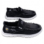 Women's Daisy Embroidery Denim Canvas Sneakers