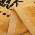 Bamboo Fiber Bath Towel Set Thick Absorbent Jacquard