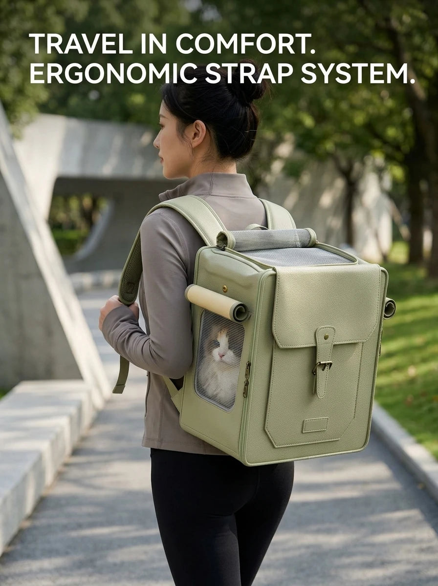 Large Capacity Pet Backpack Carrier Bag for Cats Dogs