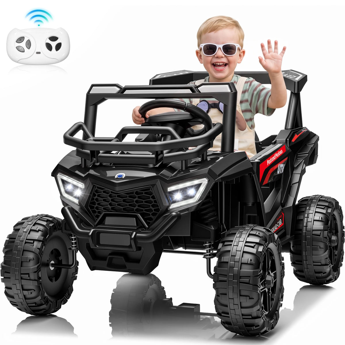 Kids 12V Electric Ride-On UTV Toy with Remote Control