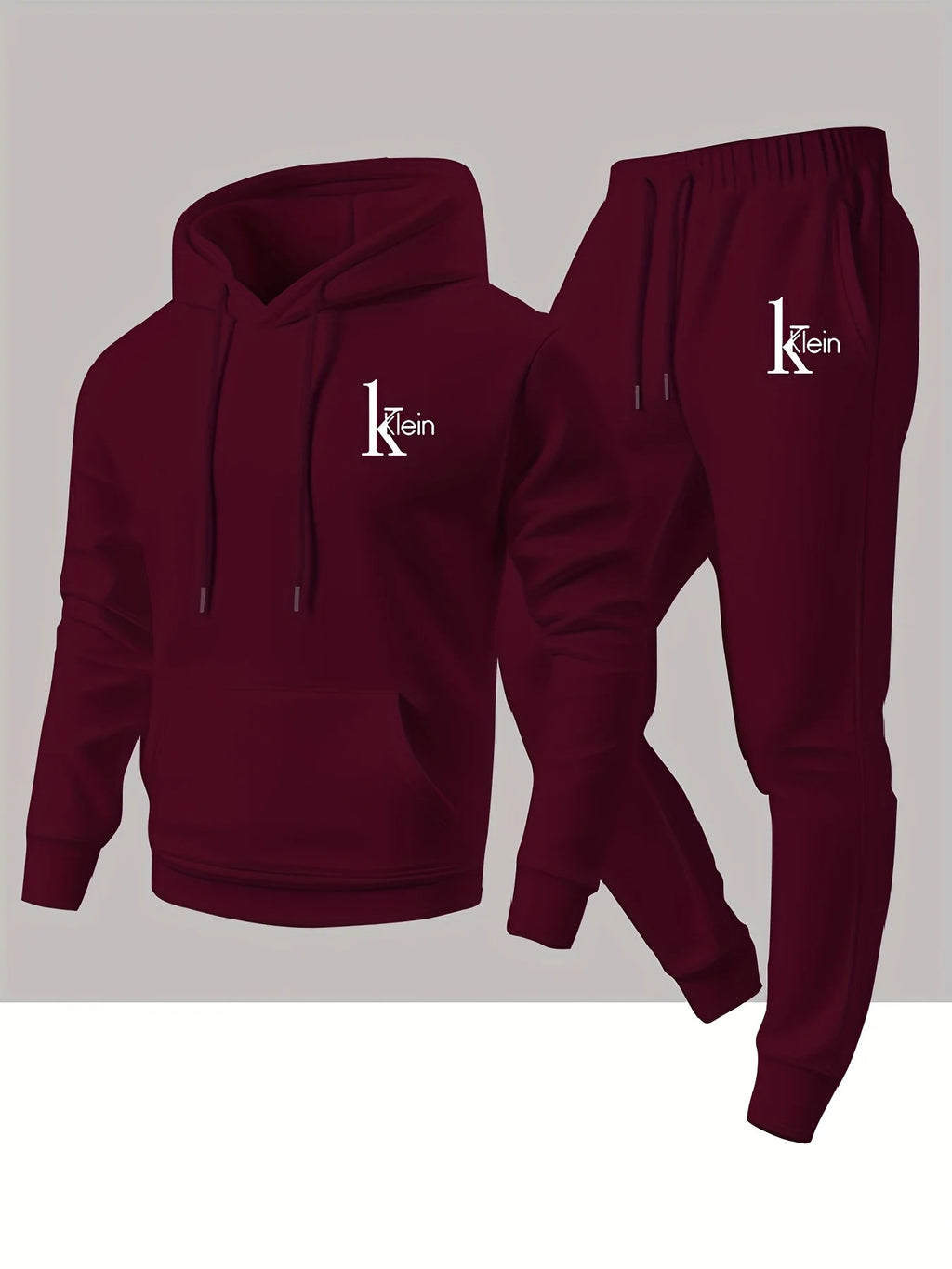 Men's Two-Piece Hooded Sweatshirt and Pants Set