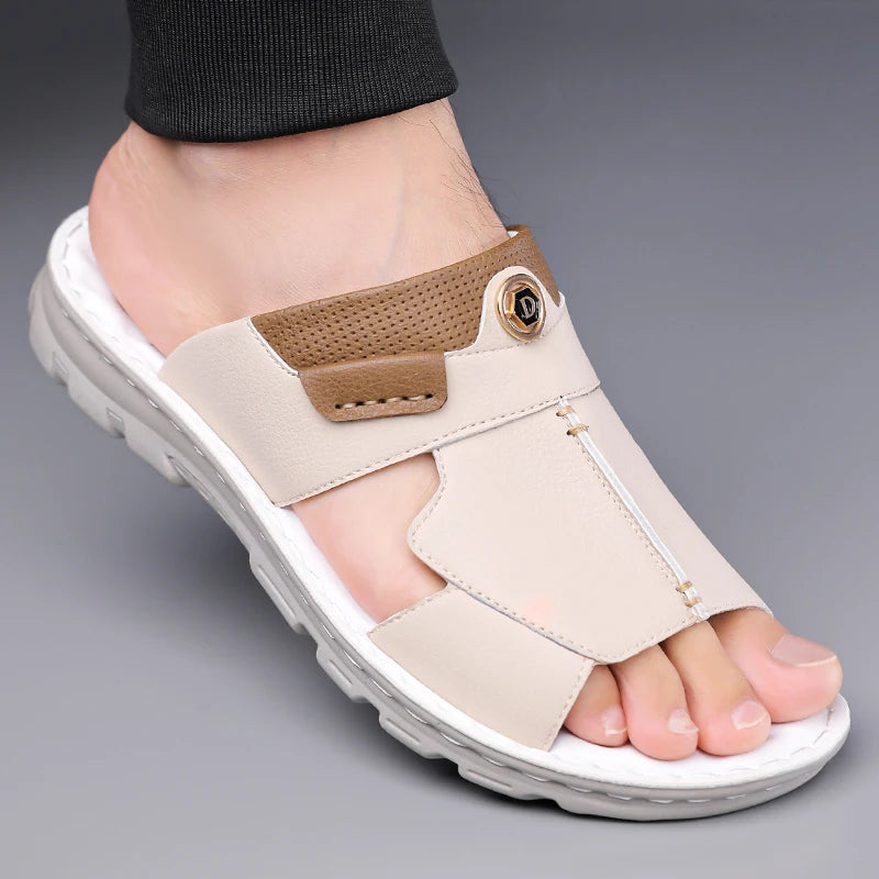 Men's Casual Color Block Beach Slide Sandals DH8917