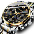 Men's Automatic Mechanical Watch with Moon Phase