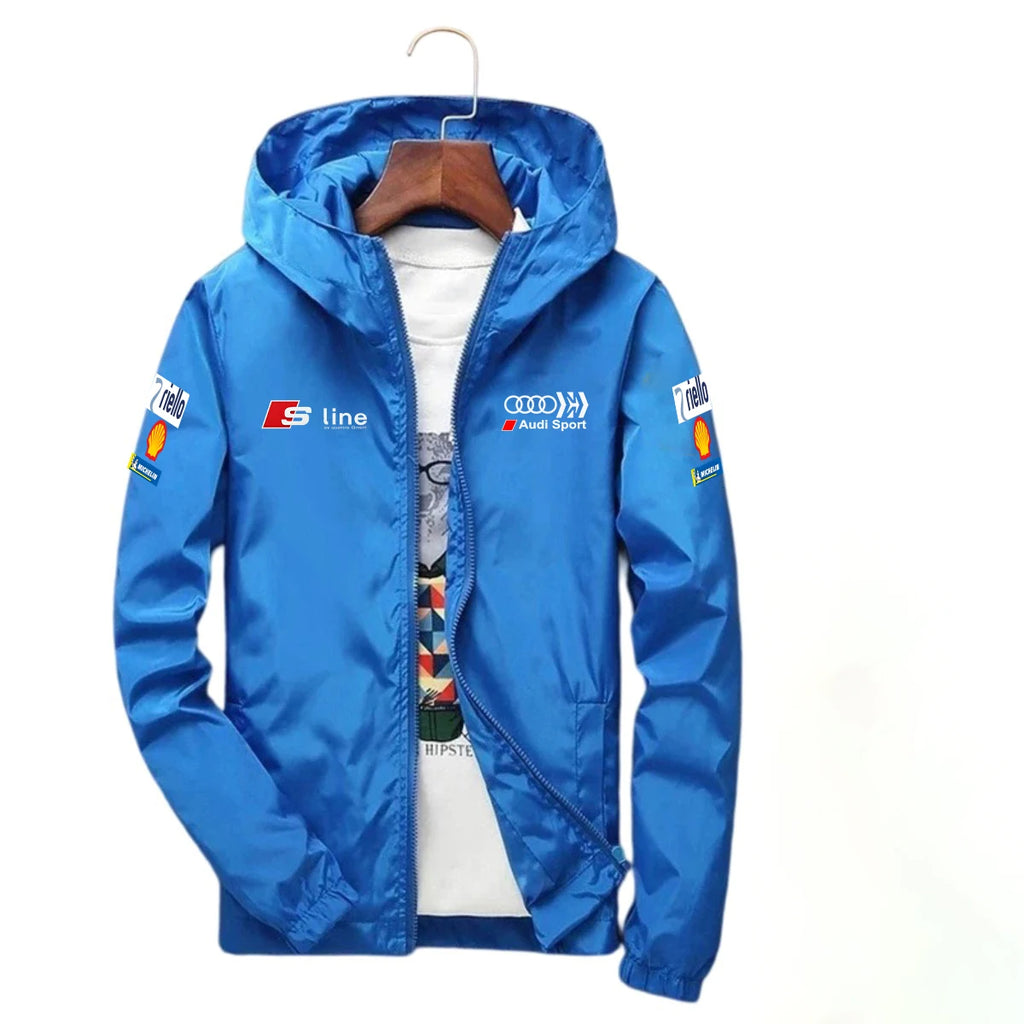 Men's Moto Biker Sport Jacket Thin Polyester