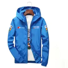 Men's Moto Biker Sport Jacket Thin Polyester