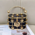 Women's Luxury Hollow Out Rhinestone Evening Clutch Bag