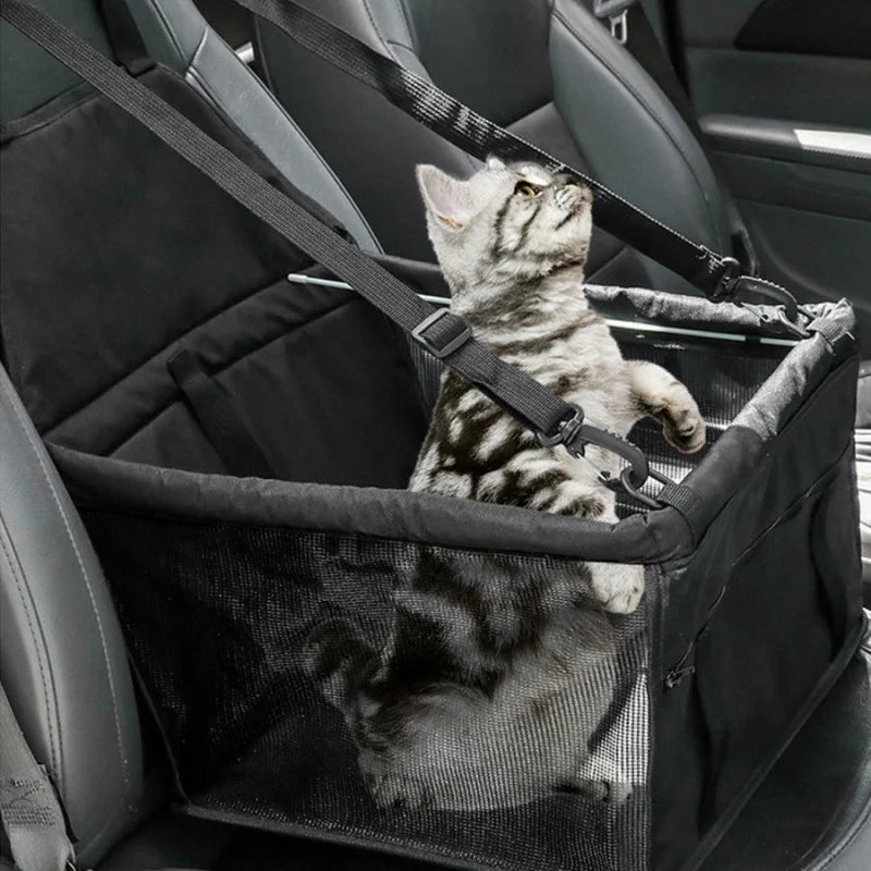 Foldable Dog Car Seat Cover Hammock Pet Carrier