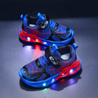 Kids' Breathable Mesh LED Luminous Sneakers