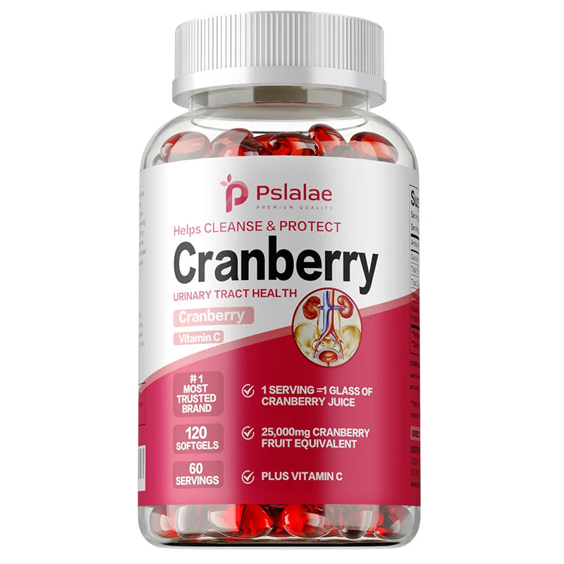 Organic Cranberry Capsules Urinary Tract Bladder Health