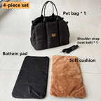Portable Pet Car Seat Carrier Bed for Cats Dogs