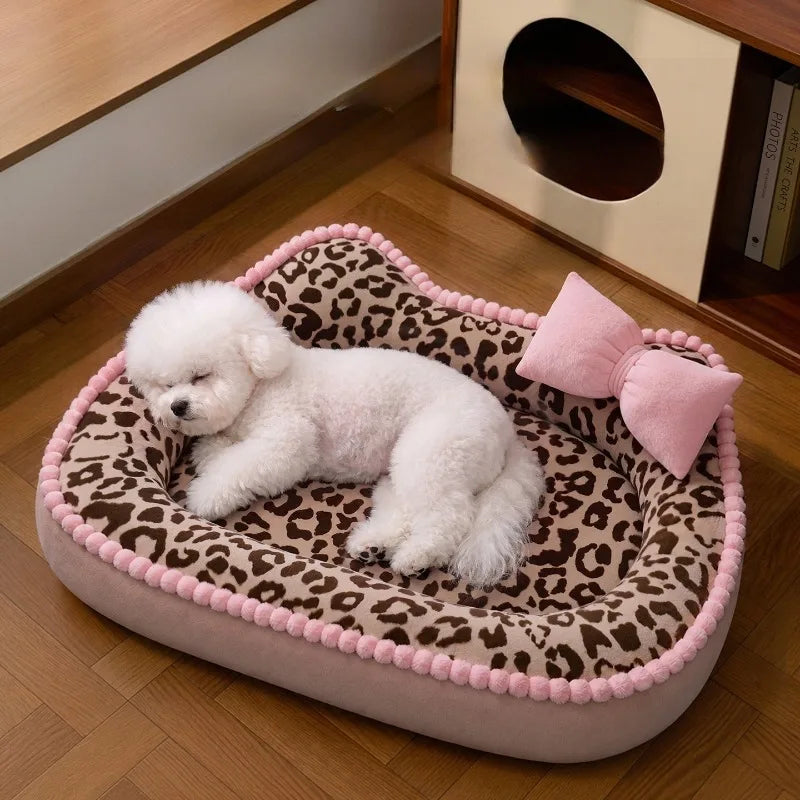 Thickened Elevated Soft Pet Bed for Cats Dogs