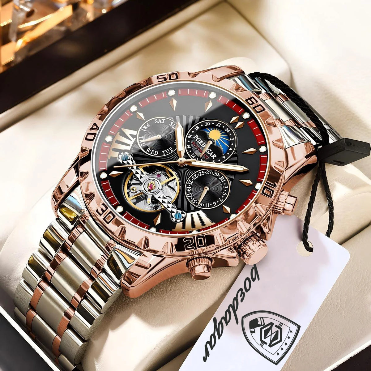Men's Luxury Hollow Tourbillon Automatic Mechanical Watch