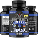 Nighttime Fat Burning Supplement with Magnesium Zinc Natural Plant Extracts