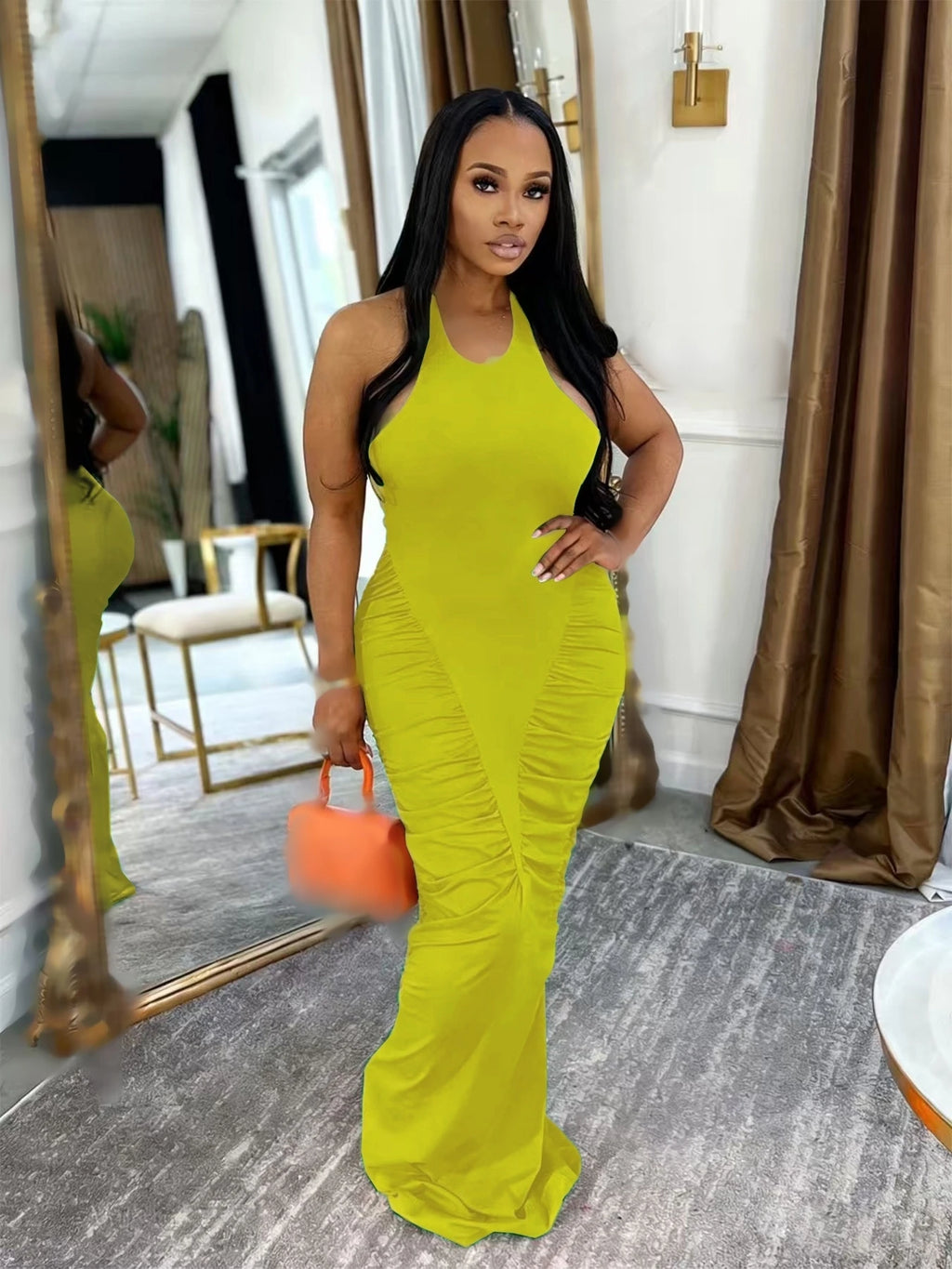 Women's Elegant Sleeveless Party Maxi Dress