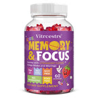 Focus and Attention Support Dietary Supplement Gummies