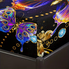 Butterfly Print Polyester Fitted Sheet Set