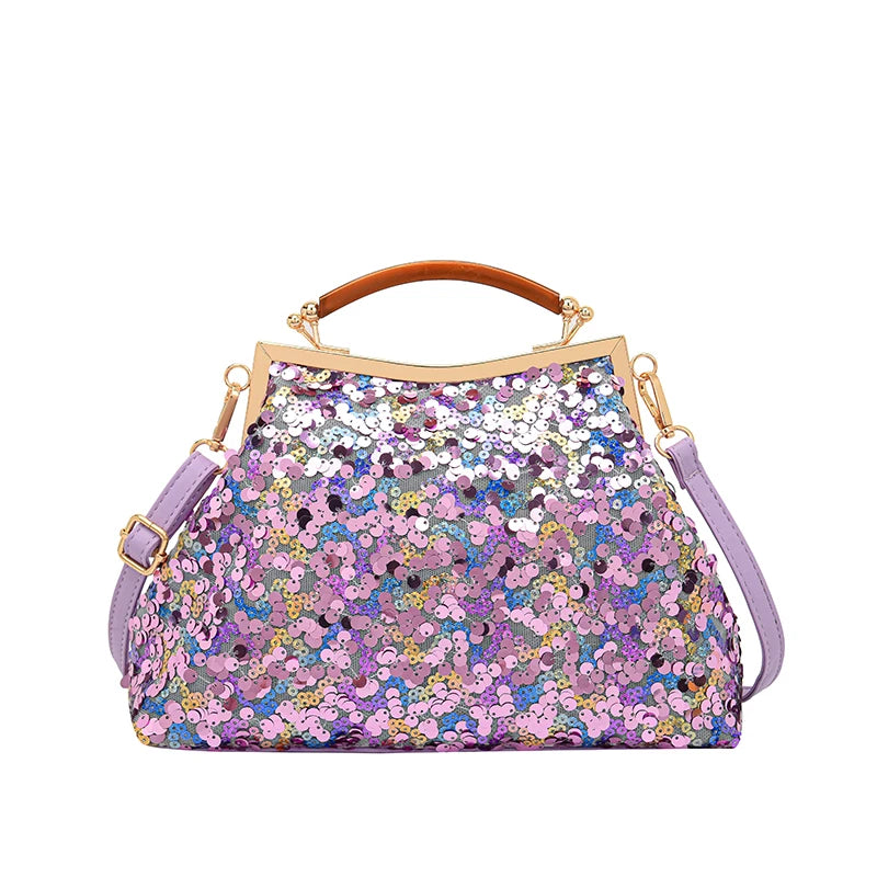 Women's Luxury Sequin Glitter Evening Clutch Bag