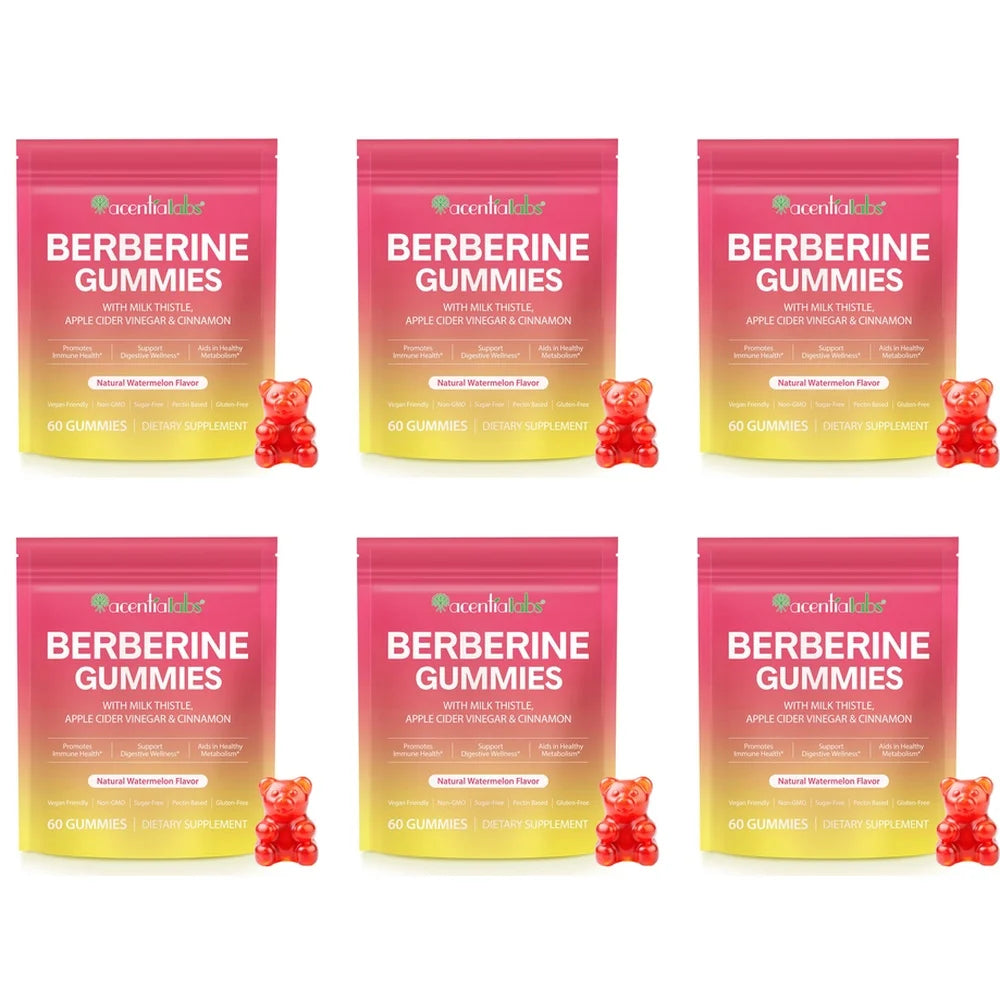 Berberine Milk Thistle Cinnamon ACV Dietary Supplement Gummies