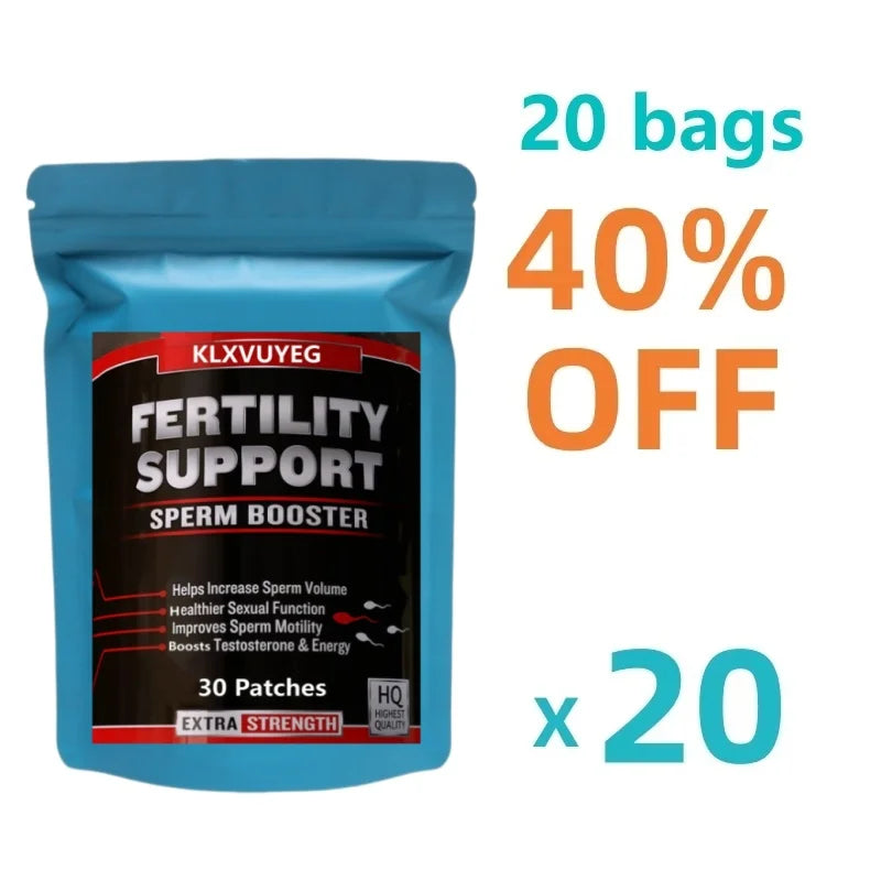 Male Fertility & Testosterone Support Dietary Supplement Patches