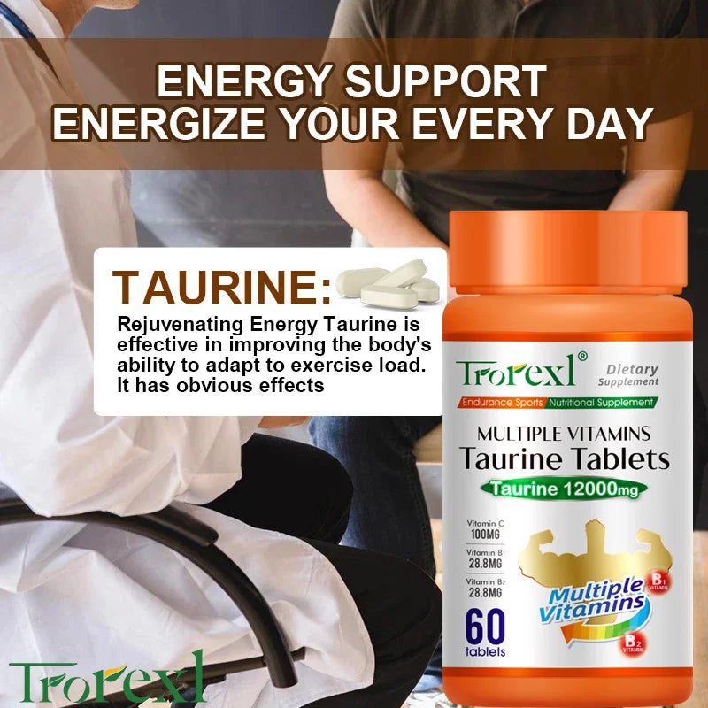Taurine Multivitamin Tablets for Energy & Fatigue Relief