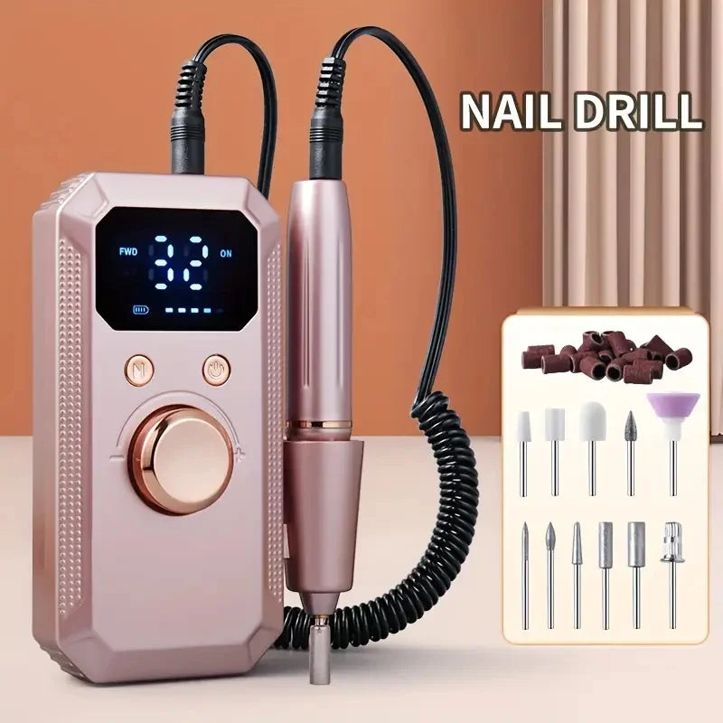 Electric Nail File Set USB Charging Portable Nail Polisher