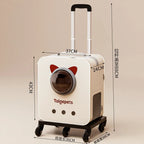 Detachable Travel Trolley Case Pet Carrier for Cats Dogs