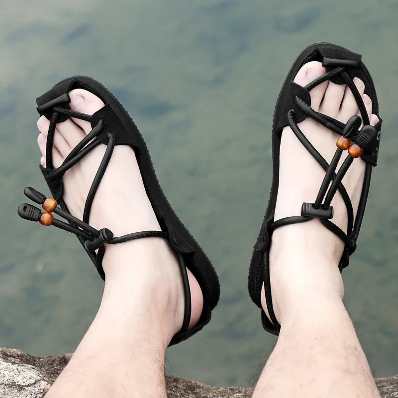 Men's Leather Casual Outdoor Beach Roman Sandals