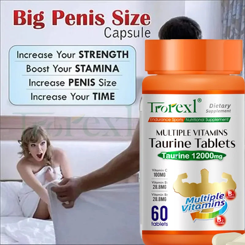 Taurine Multivitamin Tablets for Energy & Fatigue Relief