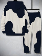 Men's 3D Pattern Printed Hoodie and Pants Two-Piece Set