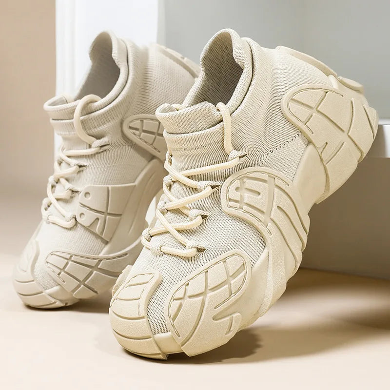 Women's High Top Lightweight Platform Vulcanized Sneakers