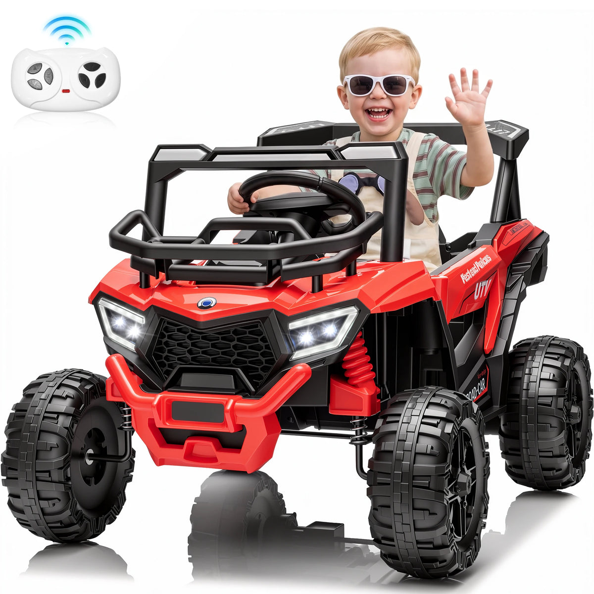 Kids 12V Electric Ride-On UTV Toy with Remote Control