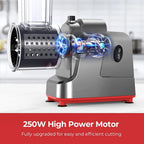 250W 5-in-1 Electric Vegetable Slicer and Cheese Grater JT253
