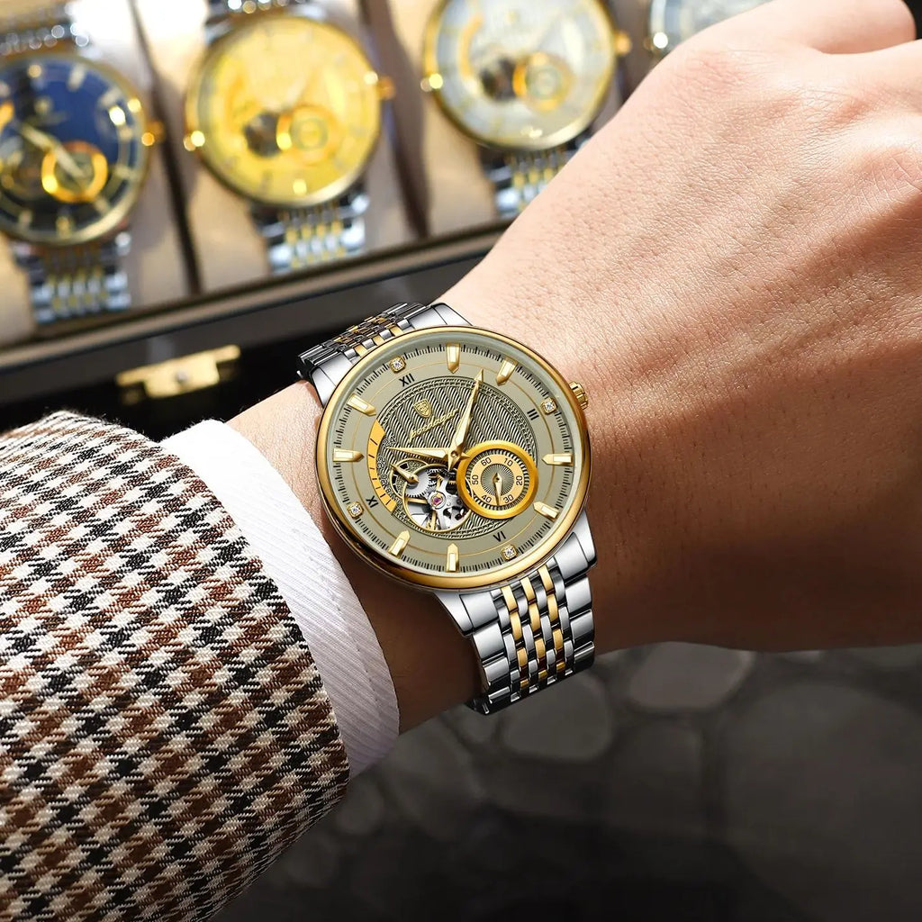 Men's Luxury Hollow Tourbillon Automatic Mechanical Watch