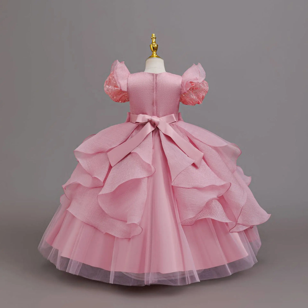 Girls' Long Formal Ball Gown Dress for Christmas and Weddings