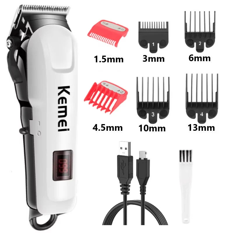Men Professional Cordless Hair Clipper Rechargeable Trimmer 809A